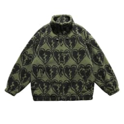 Winter New Lambswool Parka Jacket Men Coat Fashion Print Streetwear Harajuku Oversize Thickening Fleece Outerwear M-XXL