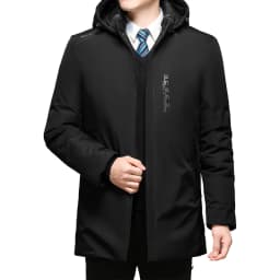 Hoodied Parka Clothes Thicken Fleece Zipper Mens Jackets Men Warm Winter Coat Men Plus Size New Waterproof Winter Jacket Men