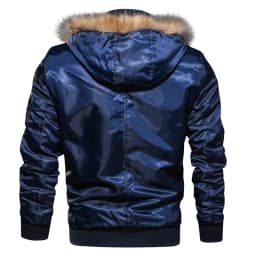 Men's Winter Outdoor Casual Thick Fleece Down Parkas Fur Coat Oversize Plus Velvet Brand Keep Warm Padded Oversized Jacket