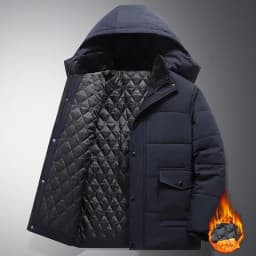 Big Size 8XL Men's Winter Jacket Hooded Fleece Lined Warm Coat Male Cotton Padded Plus Large Thick Windbreaker Casual Plush Cold