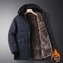 Big Size 8XL Men's Winter Jacket Hooded Fleece Lined Warm Coat Male Cotton Padded Plus Large Thick Windbreaker Casual Plush Cold