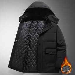 Big Size 8XL Men's Winter Jacket Hooded Fleece Lined Warm Coat Male Cotton Padded Plus Large Thick Windbreaker Casual Plush Cold