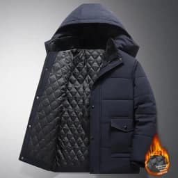 Big Size 8XL Men's Winter Jacket Hooded Fleece Lined Warm Coat Male Cotton Padded Plus Large Thick Windbreaker Casual Plush Cold
