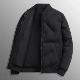 New Design Men's Warm Cotton Jackets 2025 Autumn/Winter Fashion Trend Coat Solid Color High Quality Thick Baseball Jacket M-8XL