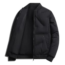 New Design Men's Warm Cotton Jackets 2025 Autumn/Winter Fashion Trend Coat Solid Color High Quality Thick Baseball Jacket M-8XL