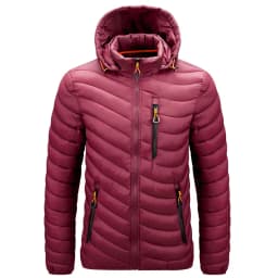 2025 Winter New Men's Lightweight Detachable Hood Cotton Jacket Male Parkas Warm Outdoor Coat Casual Plus Size