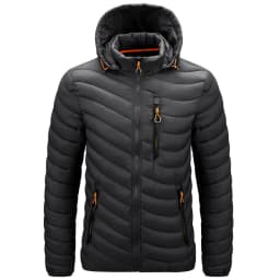 2025 Winter New Men's Lightweight Detachable Hood Cotton Jacket Male Parkas Warm Outdoor Coat Casual Plus Size