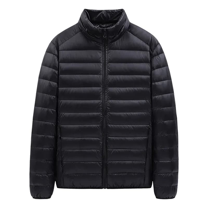 New Lightweight Autumn Winter Cotton Jacket Men's Short Casual Thin Large Size Warm Ultra-Light Cotton Coat Outerwear