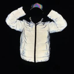 New 2026 Reflective Jacket Men Winter Warm Cotton-Padded Coat Harajuku Street Hip Hop Jackets Night Reflect Light Parka
