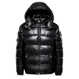 Windproof Ski Thick Warm Outwear Men Winter Trend Shiny Down Coats Mens Outdoor Casual White Duck Hooded Down Jacket Waterproof