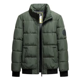Plus Size Men's Casual Parkas Coat M-8XL Thickened Padded Jacket Fall Winter Cotton-padded Coat Black Green Whiite Male Clothing