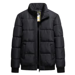 Plus Size Men's Casual Parkas Coat M-8XL Thickened Padded Jacket Fall Winter Cotton-padded Coat Black Green Whiite Male Clothing