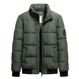 Plus Size Men's Casual Parkas Coat M-8XL Thickened Padded Jacket Fall Winter Cotton-padded Coat Black Green Whiite Male Clothing