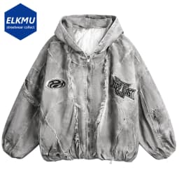 Vintage Men Winter Jackets Thicken Warm Parkas Coat Streetwear Harajuku Hip Hop Oversized Padded Jackets Retro Hooded Jackets