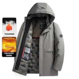 Top Grade Thick Fashion Casual Designer Outerwear Hooded Winter Warm Parka Coat Mens Newest Jacket Windbreaker Mens Clothes