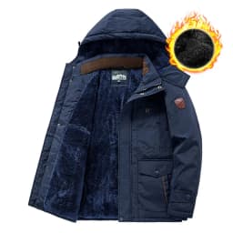 Men's Winter Loose Casual Multi-Pocket Cotton-Padded Jacket Outdoor Cold and Windproof Cotton-Padded Jacket