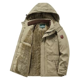 Men's Winter Loose Casual Multi-Pocket Cotton-Padded Jacket Outdoor Cold and Windproof Cotton-Padded Jacket