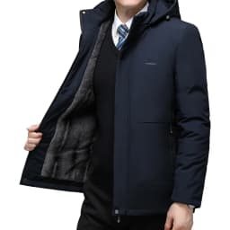 Men Thicken Fleece Zipper Men Warm Winter Coat Mens Jackets Plus Size New Waterproof Winter Jacket Men Hoodied Parka Clothes