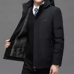 Men Thicken Fleece Zipper Men Warm Winter Coat Mens Jackets Plus Size New Waterproof Winter Jacket Men Hoodied Parka Clothes