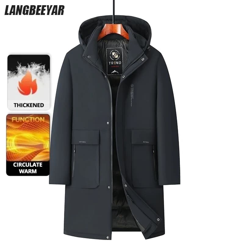 High End Traceless New Brand Business Casual Fashion Men Leather Jacket Faux PU Coats Autumn Winter Men Clothing 2026