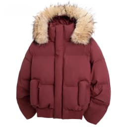 Man Parka Jacket Winter Fashion Fur Collar Warm Jacket Women Solid Color Casual Hooded Parka Coats Outwear American Couple 2025