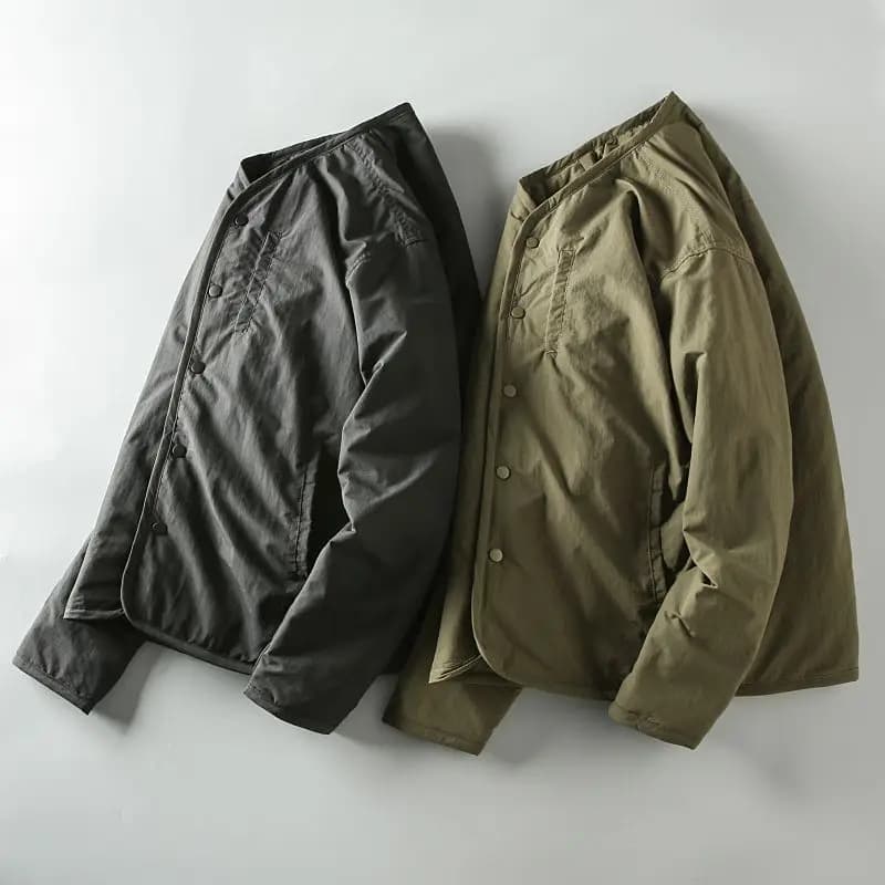 Autumn Winter New Style Men's Loose Cotton Jacket Lightweight Warmth Retro Japanese Style Mountain Series Function Outerwear