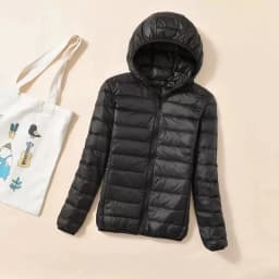 Fashionable Short down Cotton Jacket Women's Hooded Stand Collar plus Size Slim Fit Outerwear Autumn Winter New Arrival