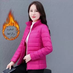 Fashionable Short down Cotton Jacket Women's Hooded Stand Collar plus Size Slim Fit Outerwear Autumn Winter New Arrival