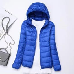 Fashionable Short down Cotton Jacket Women's Hooded Stand Collar plus Size Slim Fit Outerwear Autumn Winter New Arrival