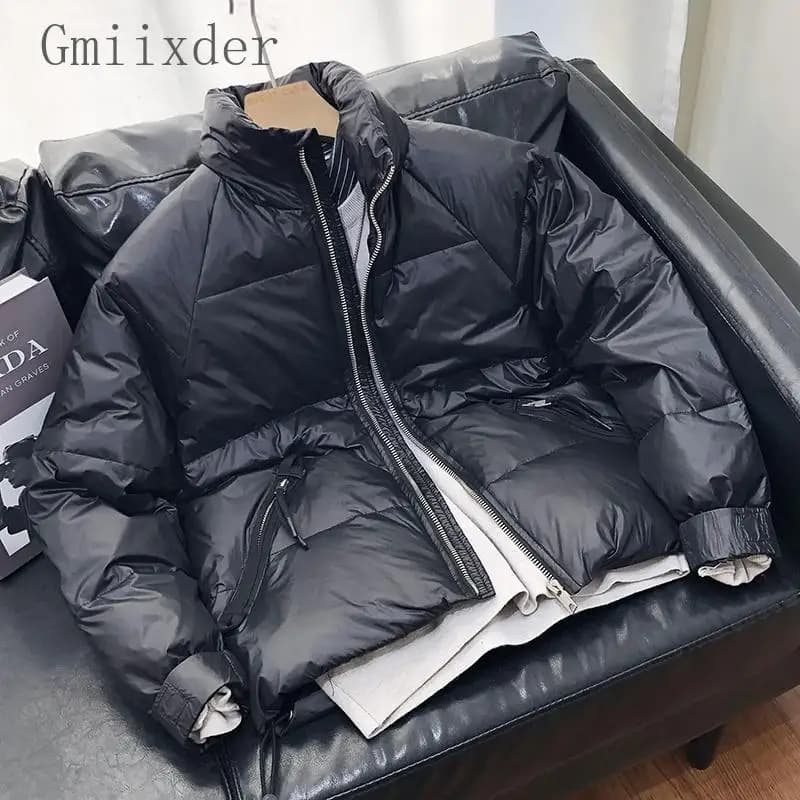 Korean Versatile New Stand-up Collar Down Jacket Men's Short Padded Coat Warm Fashion Stylish Light Casual Trendy Top Urban