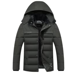 2026 New Fashion Fleece Hooded Winter Coat Men Thick Warm Mens Winter Jacket Windproof Gift For Father Husband Parka