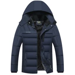 2026 New Fashion Fleece Hooded Winter Coat Men Thick Warm Mens Winter Jacket Windproof Gift For Father Husband Parka