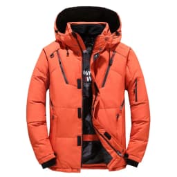 New Fashion Autumn Winter Men Coat Parkas Slim Fit Custom Fleece Parkas Crease Design Long Luxury Stand Collar 5XL Parkas Mens