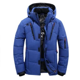 New Fashion Autumn Winter Men Coat Parkas Slim Fit Custom Fleece Parkas Crease Design Long Luxury Stand Collar 5XL Parkas Mens