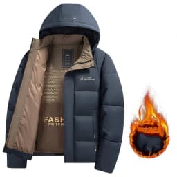 Men's Fashion Windbreaker Parka Male Jacket Streetwear Autumn Winter Coat Overcoat Windproof Casual Warm Hombre New Outdoors