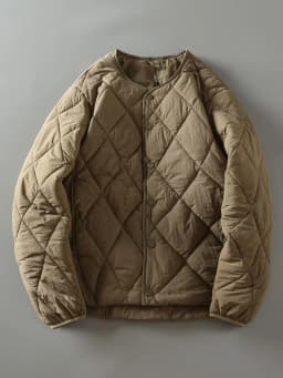 Retro Japanese Style Cotton Jacket Unisex Diamond Stitching Warm Pure Color No Collar Cotton Outerwear for Autumn And Winter