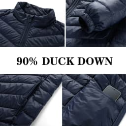Mens Lightweight Outdoor Puffer Jacket Hooded Insulated Thermal Puffy Winter Heated Running Travle Casual Cotton Outdoor Coat