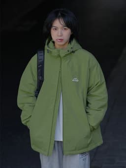 Cityboy Japanese Style Workwear Cotton Jacket Men's Loose Fit Hooded Waterproof Outdoor Fleece Casual Jacket Thickened Youth ...