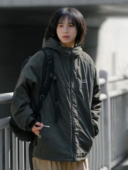 Cityboy Japanese Style Workwear Cotton Jacket Men's Loose Fit Hooded Waterproof Outdoor Fleece Casual Jacket Thickened Youth ...