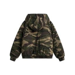 PFNW American Style Men's Padded Jackets Loose Fleece Camouflage Thickened Casual Zipper Hooded Male Coats New Tide 2024 CPG2404