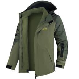 Male 3 In 1 Windproof Two Piece Outdoor Jacket Fleece Lined Thick Winter Coat Suitable For Mountaineering Cycling Hiking Travel