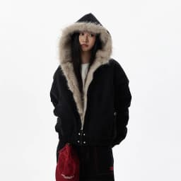 Men Short Hooded Parka Men Thickened Warm Cotton Coat Men American Style Fur Collar Outerwear Men Casual Windproof Fleece Parkas