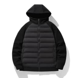 Lightweight Knitted Hooded 90 White Duck Down Coat Couple Loose Warm Down Jacket Men Women Autumn Winter Daily Casual Outerwear