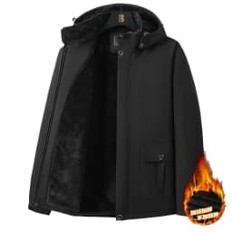 Loose Fit Plus Size Mens New Winter Cotton Coat Fashion Thick Warm Padded Jacket Male Outerwear For Outdoor Cold Season Daily