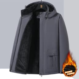 Loose Fit Plus Size Mens New Winter Cotton Coat Fashion Thick Warm Padded Jacket Male Outerwear For Outdoor Cold Season Daily