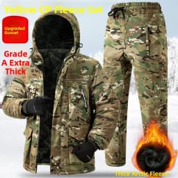 Thickened Camouflage Cotton Jacket Men's Winter New Style Waterproof Fleece-Lined Labor Protection Cotton Coat Cold Storage A...