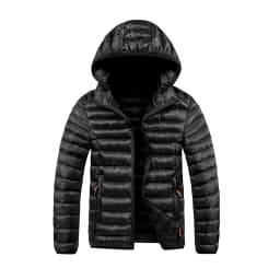 Fashion Trend Hooded Men Parkas Coats Casual Thicken Warm Cotton Jackets Solid Color Comfortable Male Outerwear Winter New Style