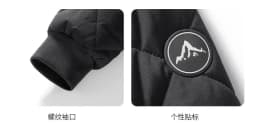 Mens Winter Baseball Style Cotton Padded Outerwear Fashion Casual Stand Collar Fleece Lined Thick Warm Coat For Male Daily Cold