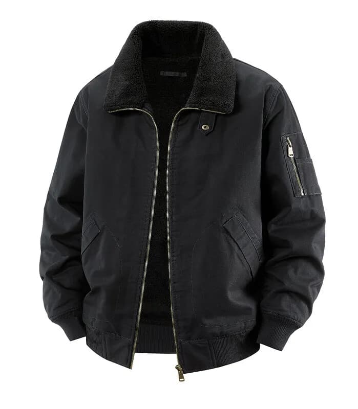 Fleece Lined Windproof Handsome Parkas Lapel Outerwear Men Cold Proof Thick Casual Parkas Versatile Warm Korean Style Parkas