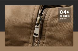 Fleece American Lapel Parkas Handsome Flight Jacket Autumn Winter Cotton Washed Workwear Jacket Men Casual Versatile Retro Coat